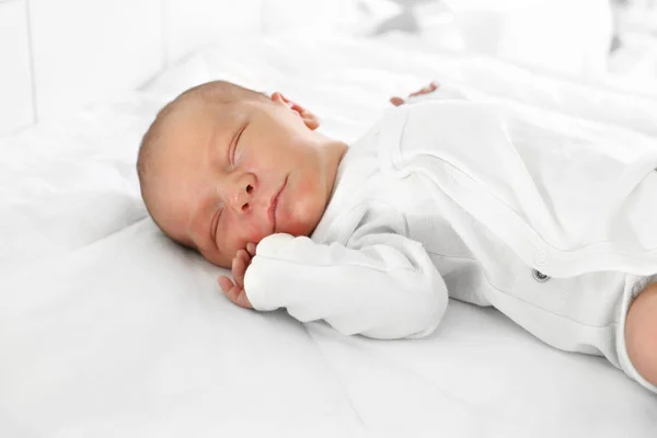 Bebé Recién Nacido Dormido Los Primeros Días Mundo Bebé Recién — Foto de Stock