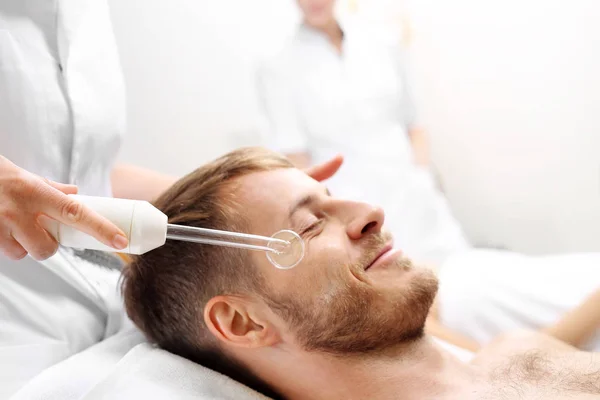 Spa Para Parejas Hombre Mujer Juntos Salón Belleza — Foto de Stock