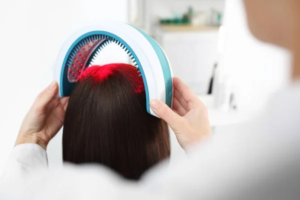 Laser Therapy Scalp Hair — Stock Photo, Image