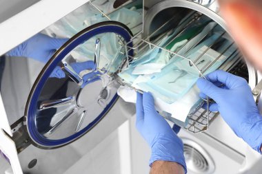 Basınçlı kap. Paket sterilizasyon tıbbi Araçlar.