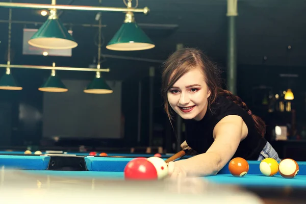 Pool Game People Spelar Biljard Biljard Klubb — Stockfoto