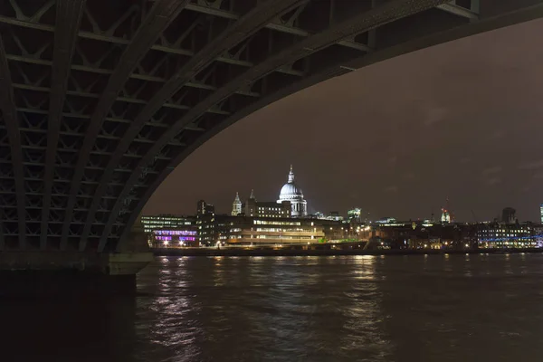 View River Thames Paul Cathedral Waterloo Bridge London England — Stock Photo, Image