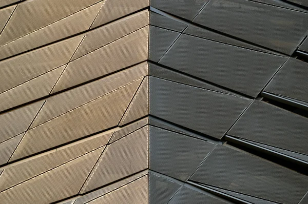 Ein Modernes Architekturmuster Mit Pfeilform Bei Der Eine Seite Zur — Stockfoto