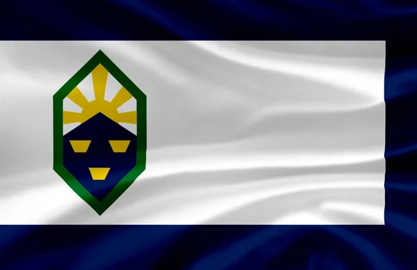 科罗拉多斯普林斯科罗拉多州挥舞国旗插图. — 图库照片