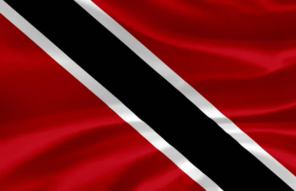 Trinidad e Tobago acenando com a bandeira ilustração . — Fotografia de Stock