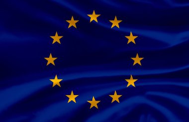 Avrupa Birliği bayrak illüstrasyonsal.