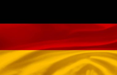 Almanya bayrak illüstrasyon sallayarak.