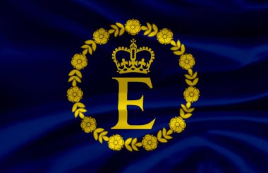 Eiir dalgalı bayrak illüstrasyon.