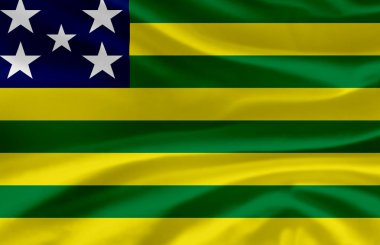 Goias bayrak illüstrasyon sallayarak.