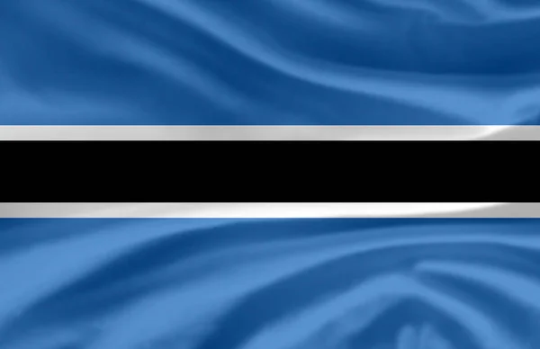 Botsuana acenando bandeira ilustração . — Fotografia de Stock