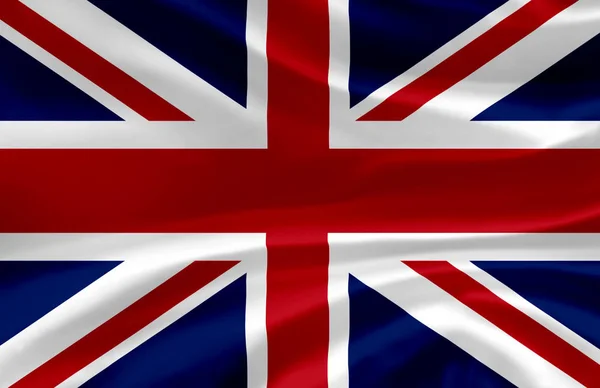 Reino Unido acenando bandeira ilustração . — Fotografia de Stock