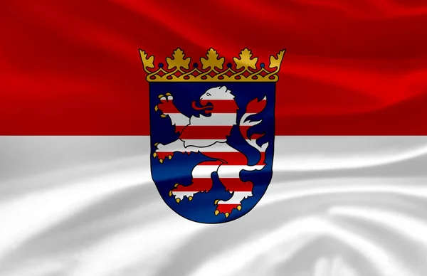 Illustration du drapeau de Hesse . — Photo