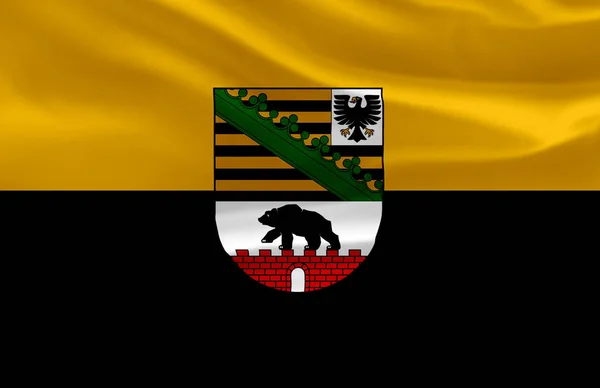 Sachsen schwenken Flagge. — Stockfoto