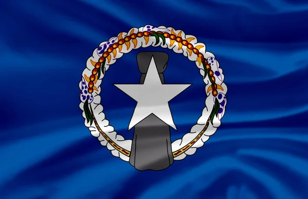 Иллюстрация флага Северных Марианских островов . — стоковое фото
