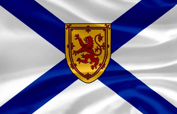 Nova Scotia viftande flagga illustration. — Stockfoto