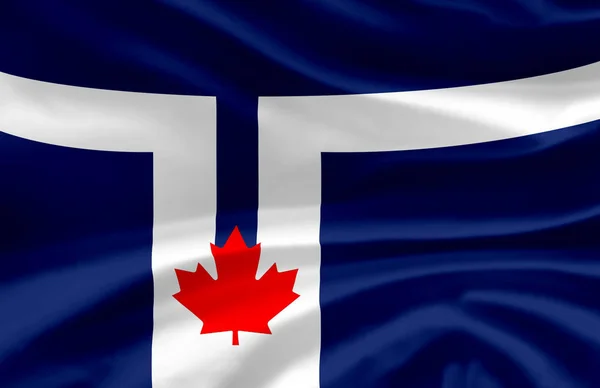Toronto vlag zwaaiende vlag illustratie. — Stockfoto