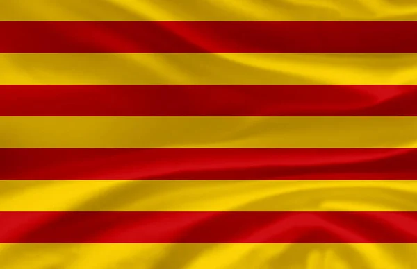 Illustration du drapeau de Catalogne . — Photo