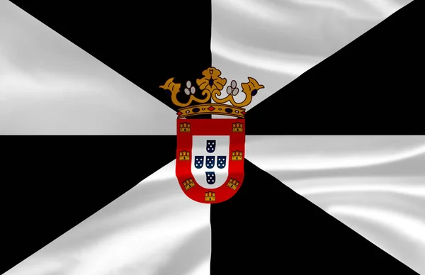 Ceuta ondeando bandera ilustración . — Foto de Stock