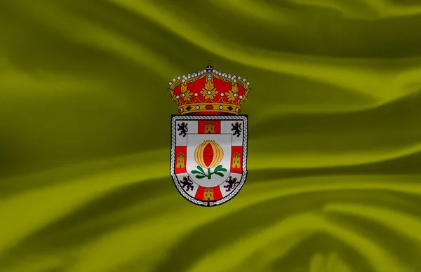 Granada zwaaiende vlag illustratie. — Stockfoto