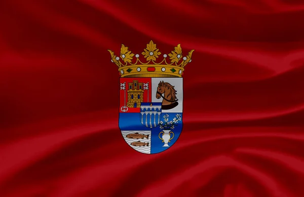 Segovia viftande flagga illustration. — Stockfoto