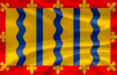 Cambridgeshire bayrak illüstrasyon sallayarak.