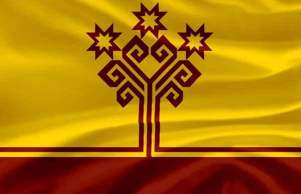 Chuvashia schwenkt Flagge Illustration. — Stockfoto