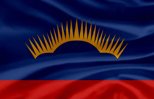 Murmansk schwenkt Flagge. — Stockfoto