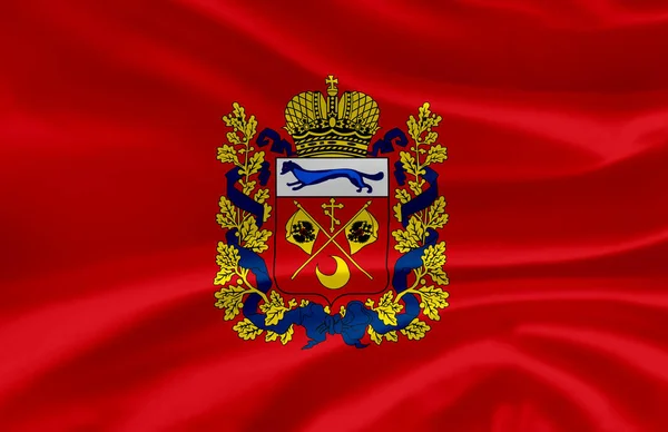 Orenburg falowanie flaga ilustracji. — Zdjęcie stockowe