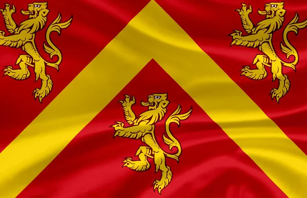 Anglesey integetett zászló illusztráció. — Stock Fotó