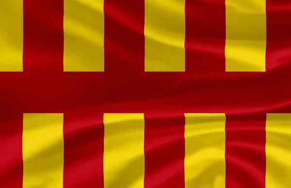 Illustration du drapeau ondulé Northumberland . — Photo