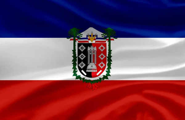 La Araucania zwaaiende vlag illustratie. — Stockfoto