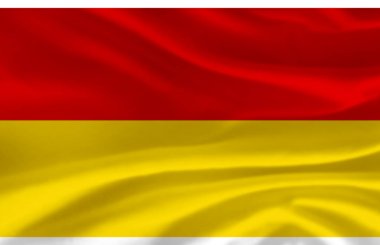 Azuay bayrak illüstrasyon sallayarak.