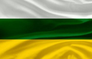 Zamora Chinchipe sallanan bayrak illüstrasyonu.