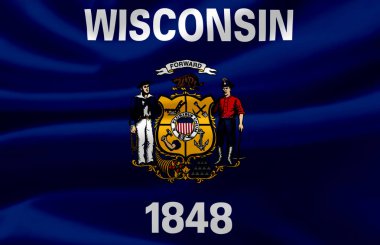 Wisconsin 'de bayrak sallama.