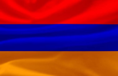 Ermenistan bayrak illüstrasyonu sallıyor.