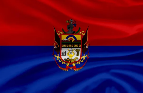 Chimborazo ondeando bandera ilustración . — Foto de Stock
