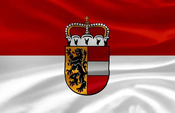 Salzburg viftande flagga illustration. — Stockfoto
