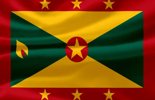 Grenada mávající vlajka. — Stock fotografie