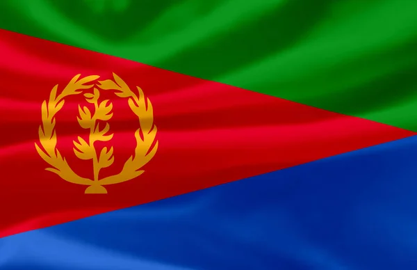 Illustration du drapeau de l'Érythrée . — Photo