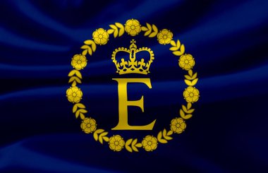 Eiir dalgalı bayrak illüstrasyon.