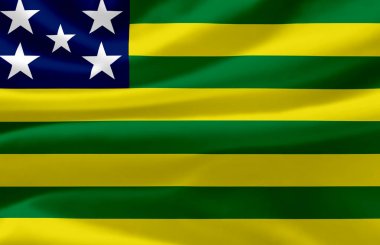 Goias bayrak illüstrasyon sallayarak.