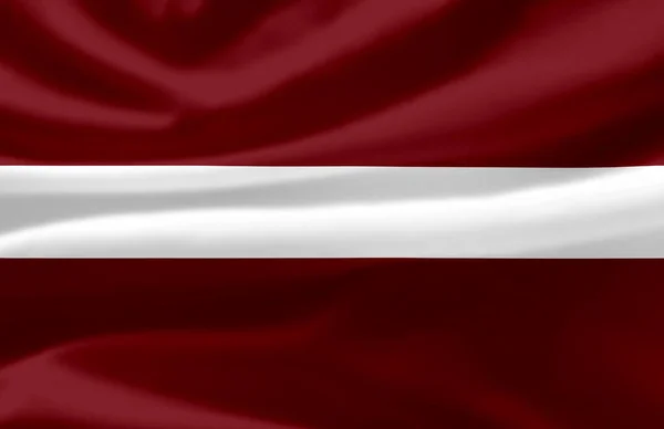 Latvia waving flag illustration. — Stock Photo, Image