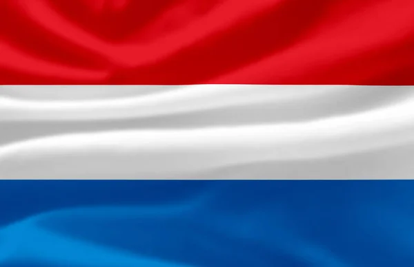 Люксембург розмахуючи прапор ілюстрація. — стокове фото