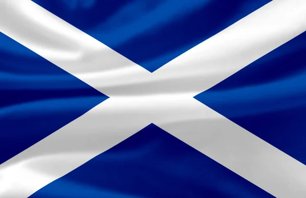 Scotland waving flag illustration. — Stock Photo, Image