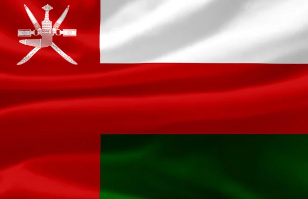 Oman waving flag illustration. — Stock Photo, Image