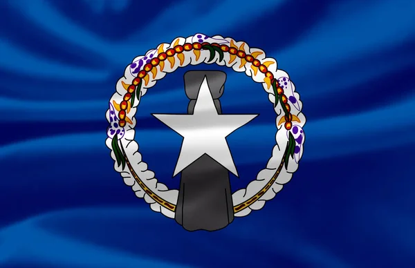 Иллюстрация флага Северных Марианских островов . — стоковое фото