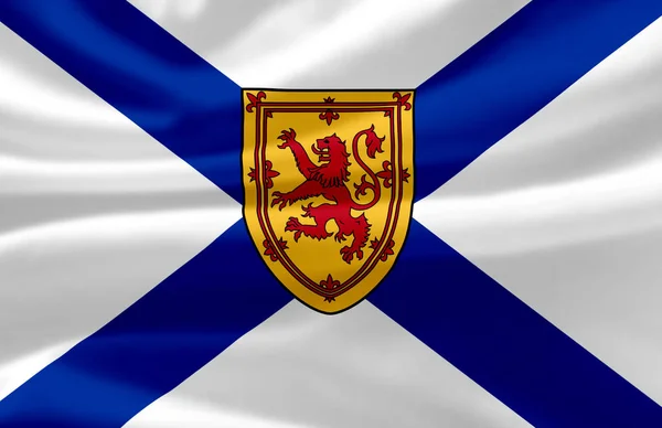 Nova Scotia viftande flagga illustration. — Stockfoto