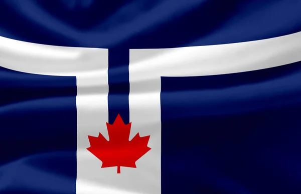 Toronto vlag zwaaiende vlag illustratie. — Stockfoto