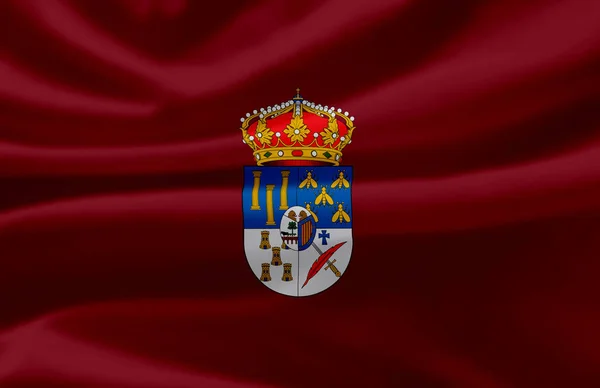 Ilustração bandeira acenando Salamanca . — Fotografia de Stock