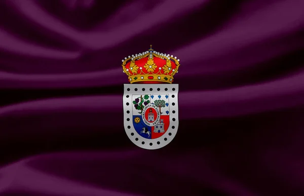 Soria viftande flagga illustration. — Stockfoto